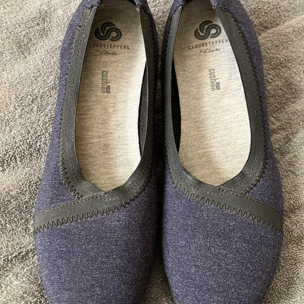Clarks Caddell Dash Slip On Blue CloudSteppers Women 7.5